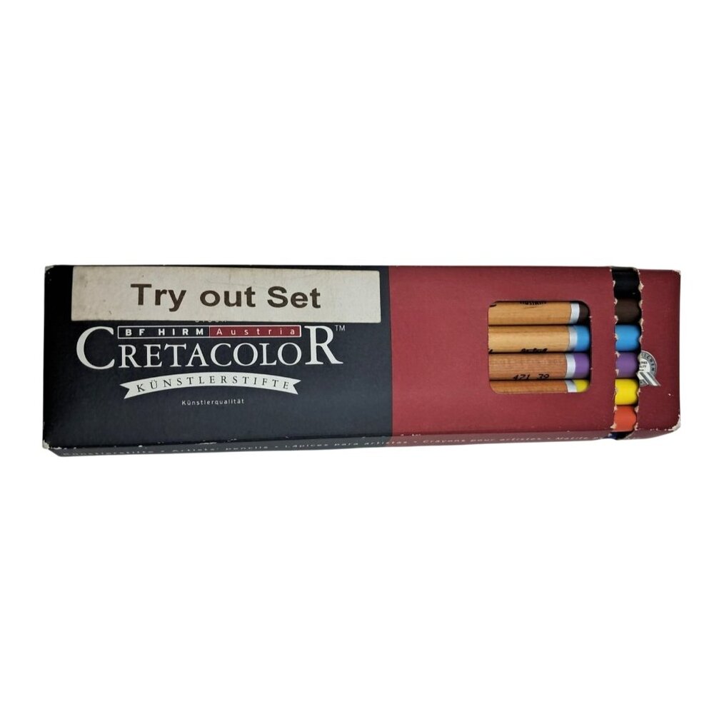 Cretacolor Try Out Set Fine Art Pastel Pencils 12 Count Artist Quality Austria W